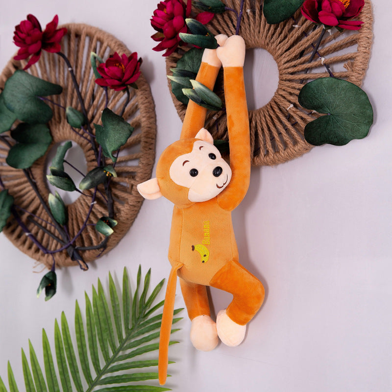 Monkey Car-Mounted Plush Doll