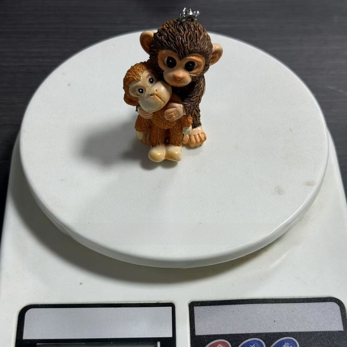 Monkey Hugging Acrylic Keychain