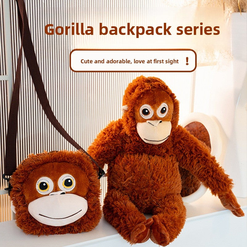 Monkey plush backpack