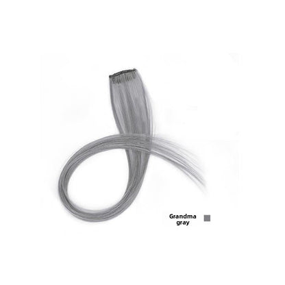 Monochrome Seamless Hair Extension Wig Piece