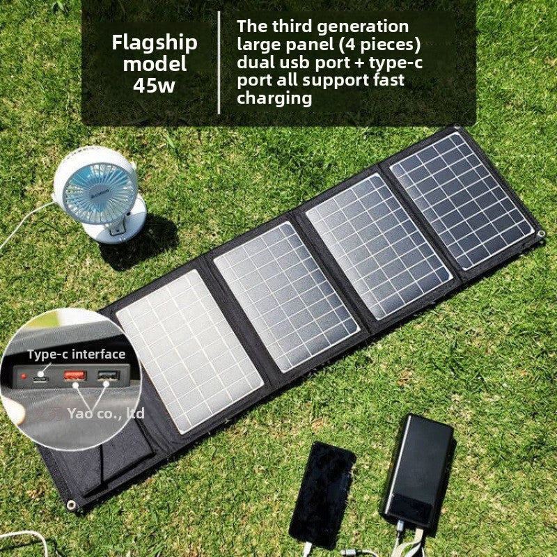 Monocrystalline Solar Charger Panel with Fast Charging