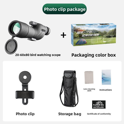 Monocular Telescope 25-75x60 Zoom with Large Aperture