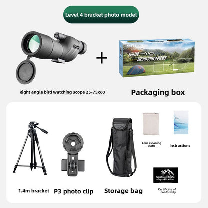 Monocular Telescope 25-75x60 Zoom with Large Aperture