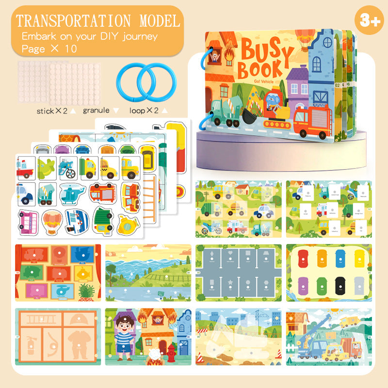Montessori Busy Book for Early Learning