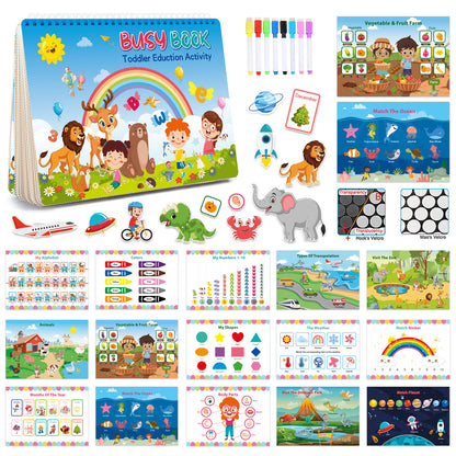 Montessori Busy Book for Early Learning