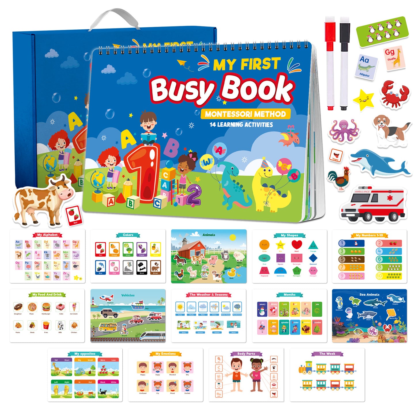 Montessori Busy Book for Early Learning