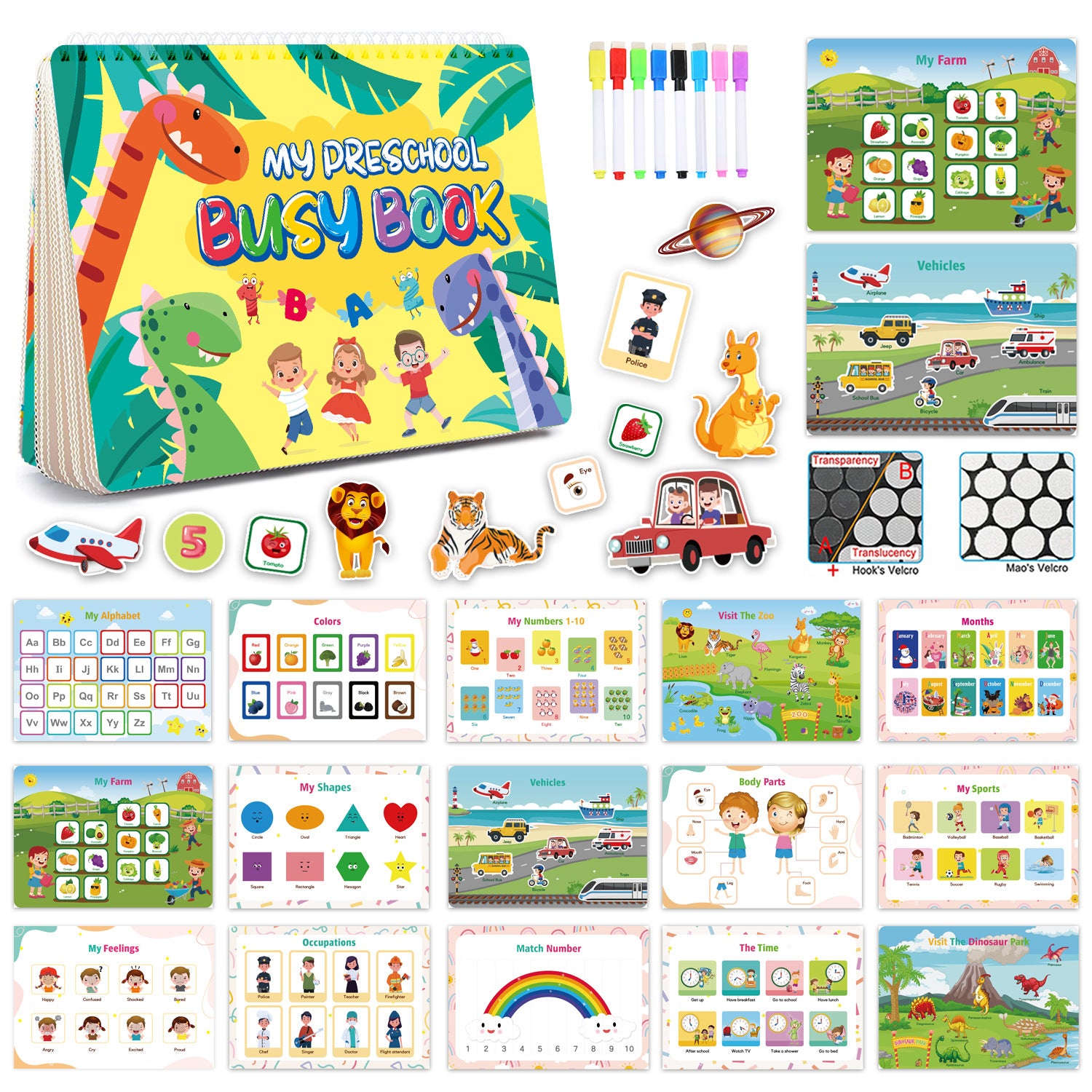 Montessori Busy Book for Early Learning
