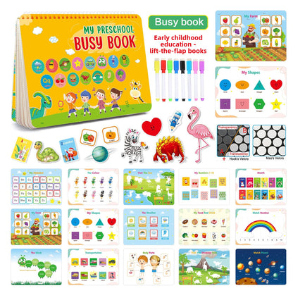 Montessori Busy Book for Early Learning