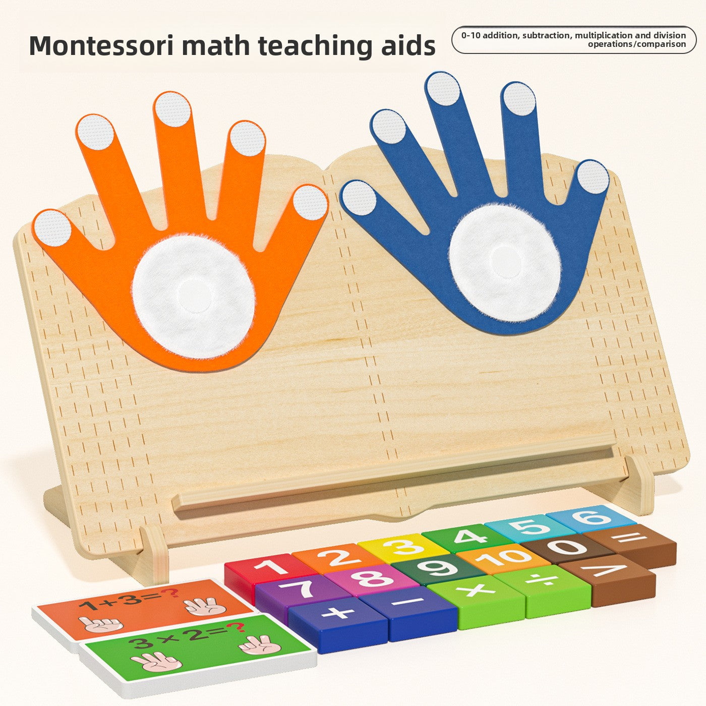 Montessori Digital Teaching Aids Finger Calculation Educational Toys