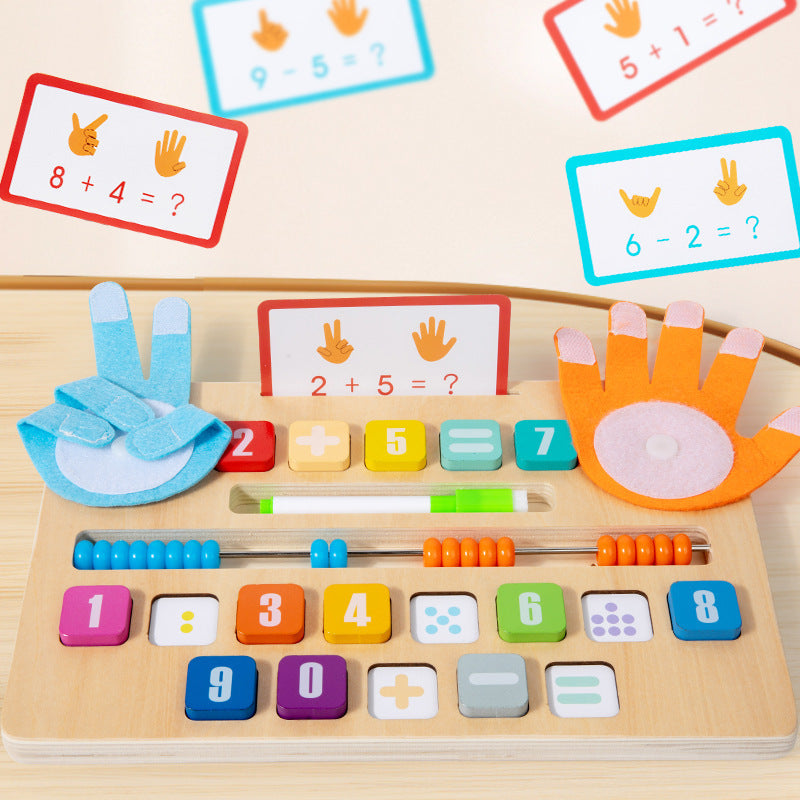 Montessori Digital Teaching Aids Finger Calculation Educational Toys