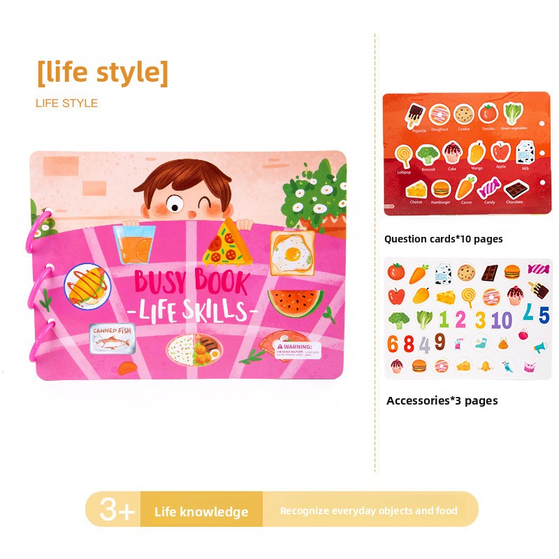 Montessori Educational Sticker Activity Book for Children