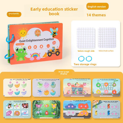 Montessori Educational Sticker Activity Book for Children