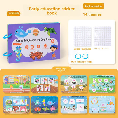 Montessori Educational Sticker Activity Book for Children