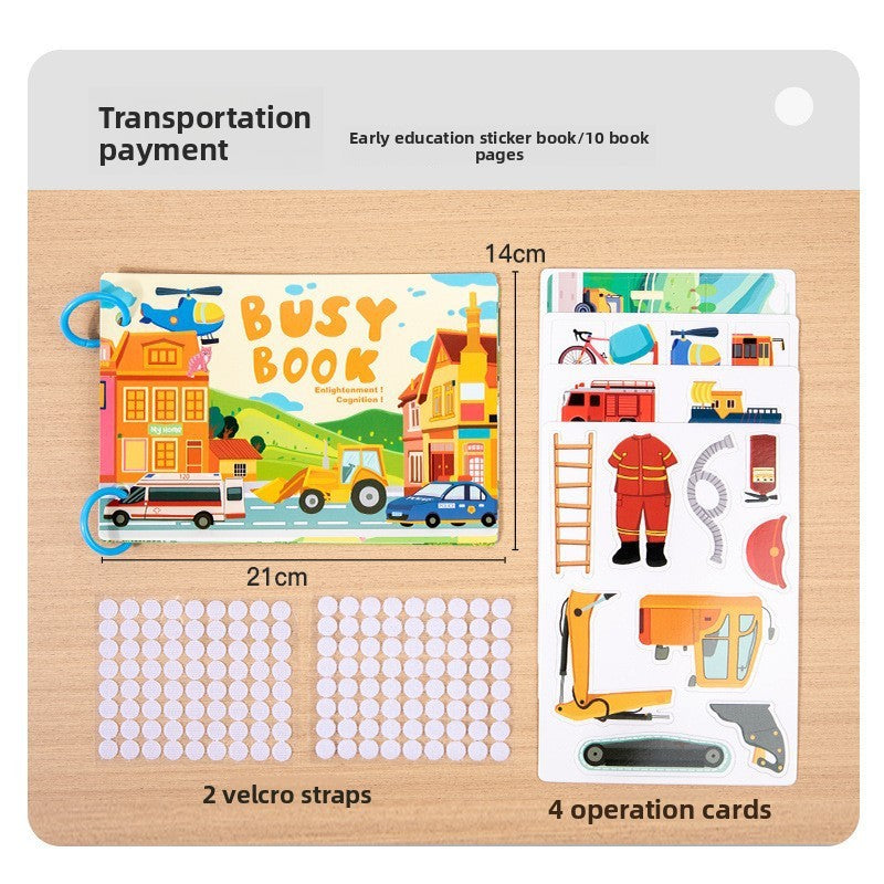 Montessori Educational Sticker Activity Book for Children