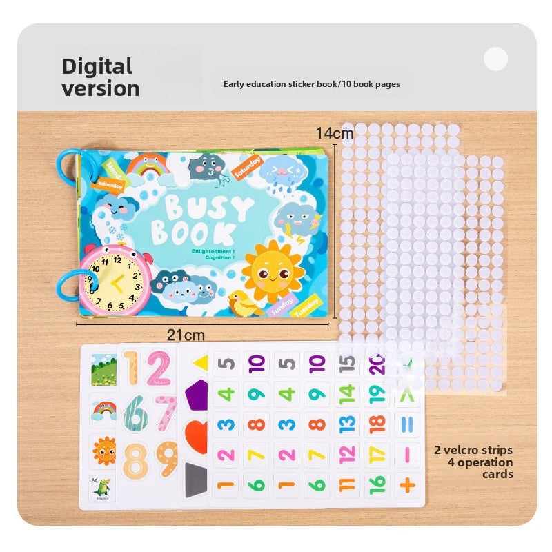Montessori Educational Sticker Activity Book for Children