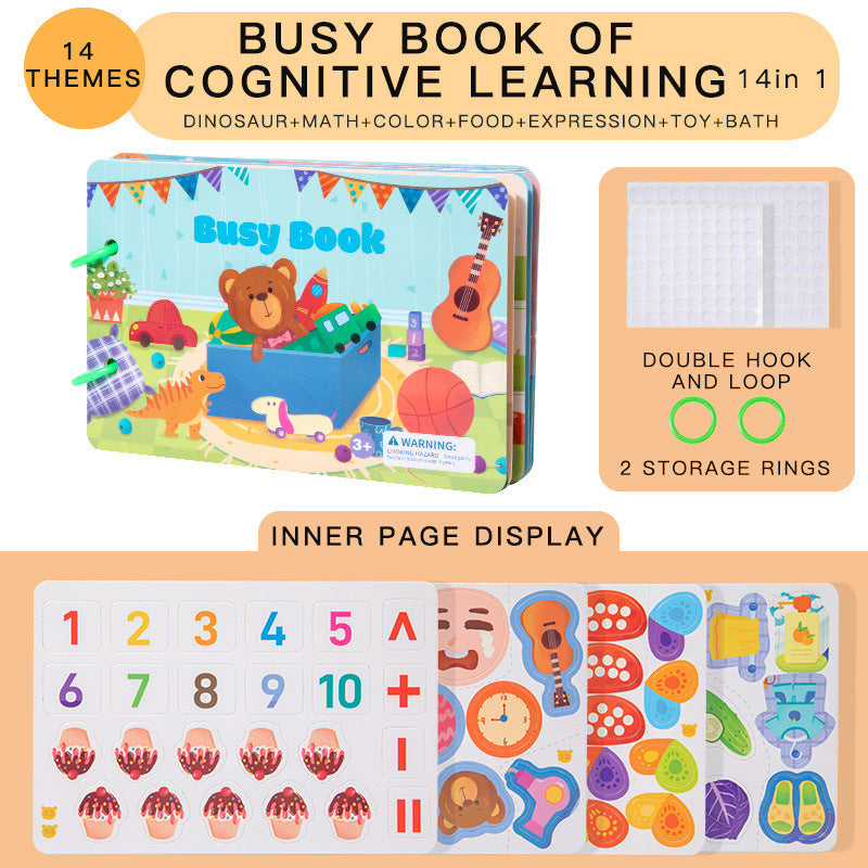 Montessori Educational Sticker Activity Book for Children