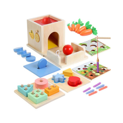 Montessori Educational Wooden Blocks Set