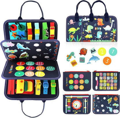 Montessori Felt Busy Board for Kids - Early Educational DIY Activity Toy