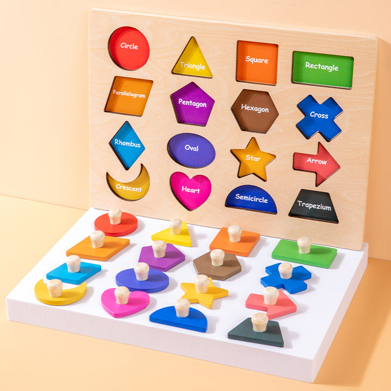 Montessori Magnetic Geometric Shape Puzzle Board