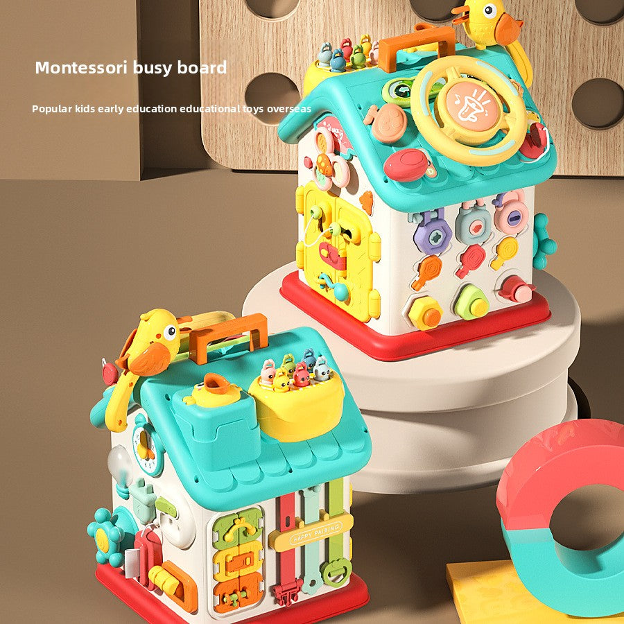 Montessori Six-Sided Busy House Early Education Infant Toy