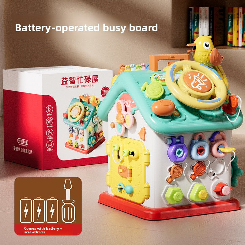 Montessori Six-Sided Busy House Early Education Infant Toy