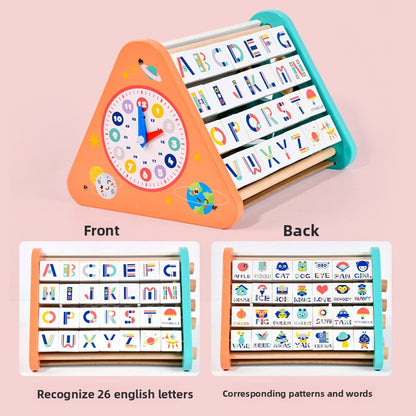 Montessori Wooden Busy Board Clock Learning Toy
