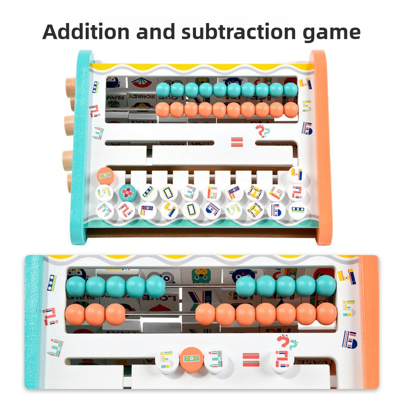 Montessori Wooden Busy Board Clock Learning Toy