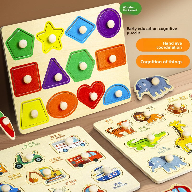 Montessori Wooden Educational Puzzle Board
