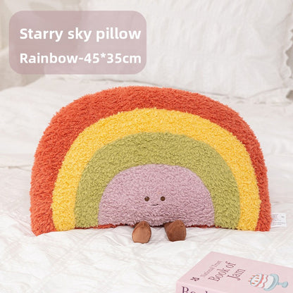 Moon and Stars Plush Throw Pillow