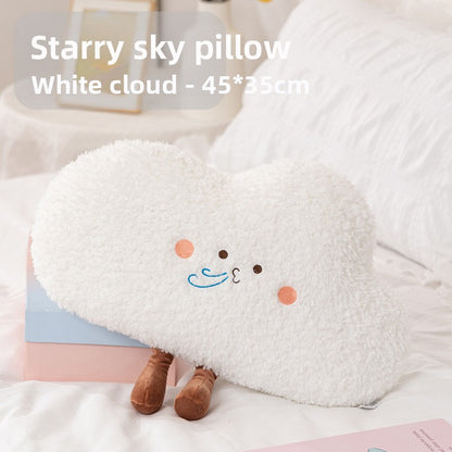 Moon and Stars Plush Throw Pillow