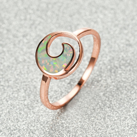 Moon Curved Fashion Ring