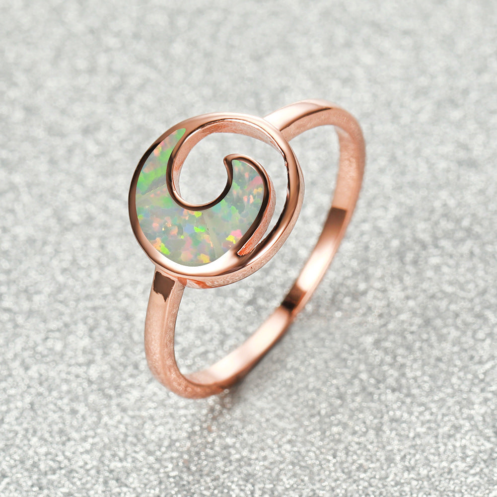 Moon Curved Fashion Ring