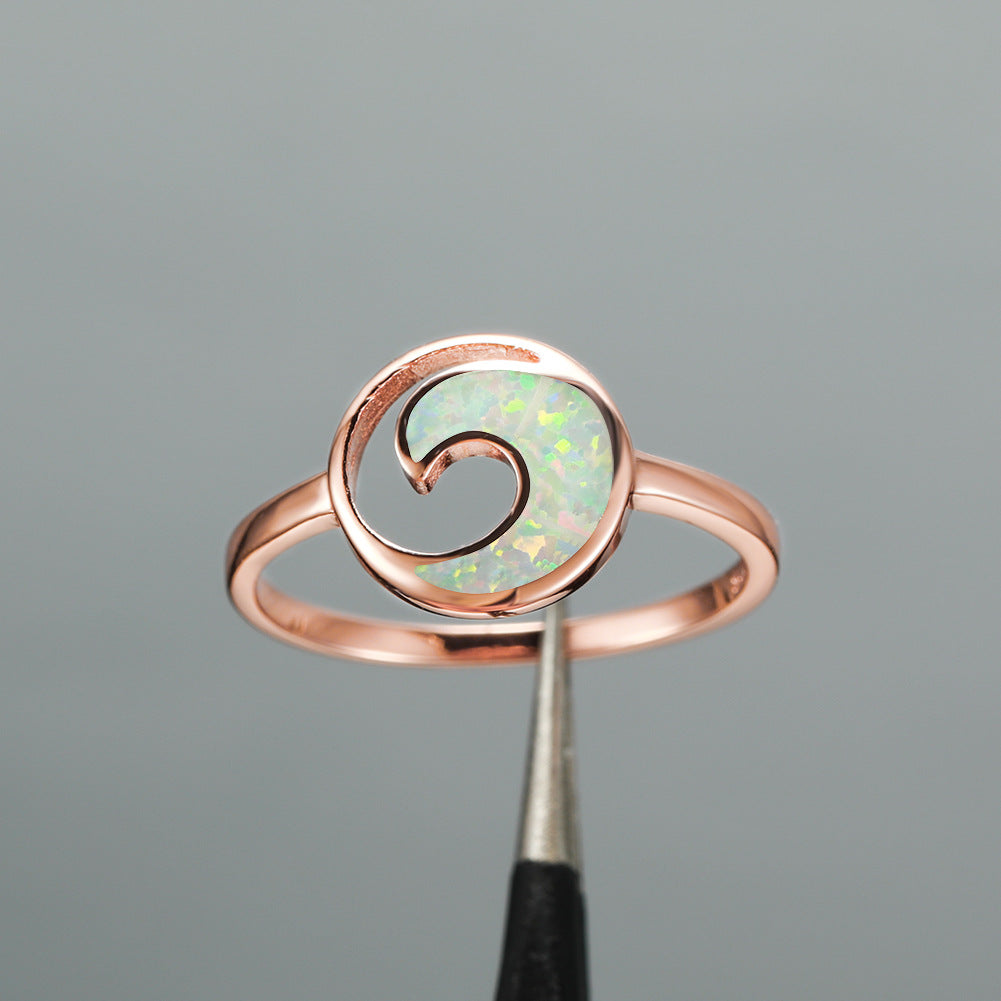 Moon Curved Fashion Ring