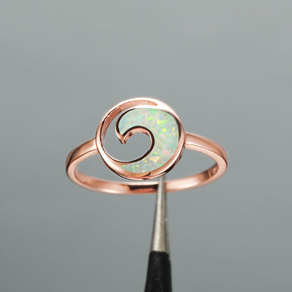 Moon Curved Fashion Ring