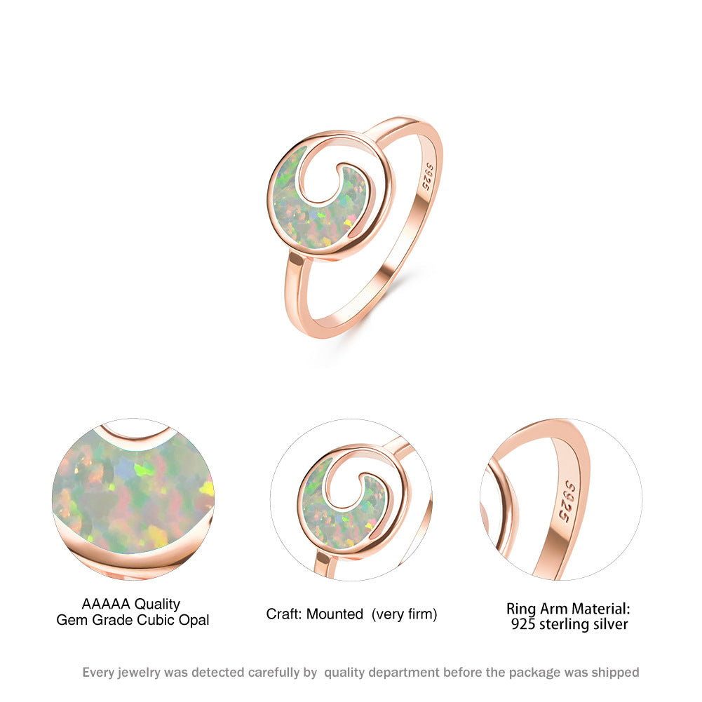 Moon Curved Fashion Ring