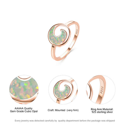 Moon Curved Fashion Ring