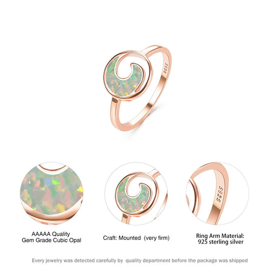 Moon Curved Fashion Ring