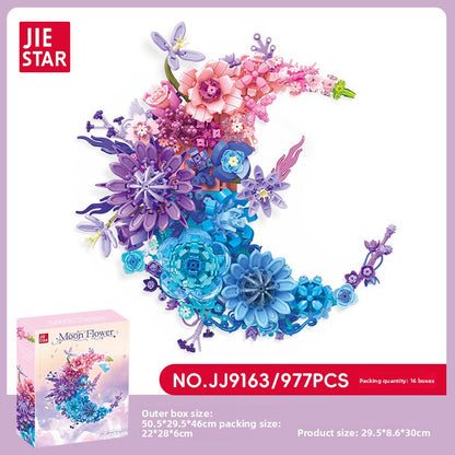 Moon Flower Building Blocks Wall Decoration