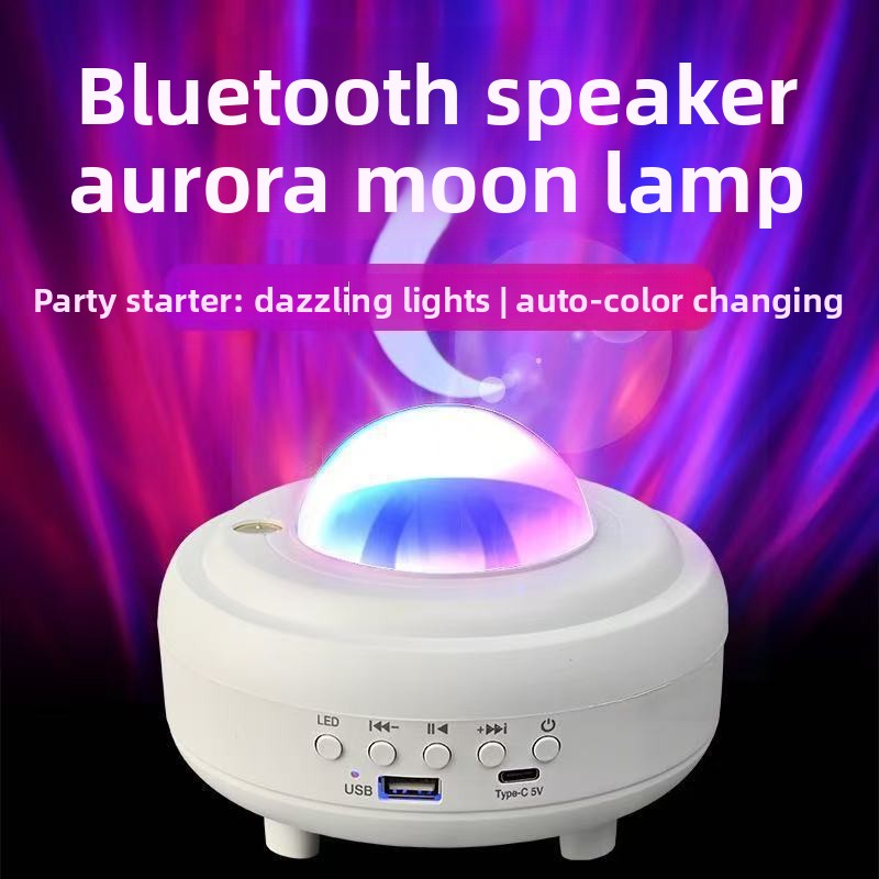 Moon Lamp Star Projector Bluetooth Speaker