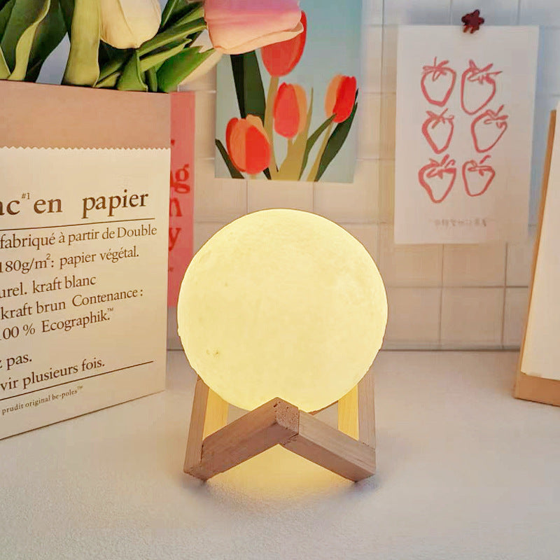 Moon Planet Night Light for Bedroom Desktop Decoration