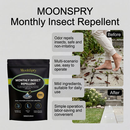 Moonspry Odorless Insect Repellent Powder for Home and Garden