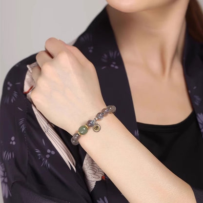 Moonstone Buddhist Bead Bracelet