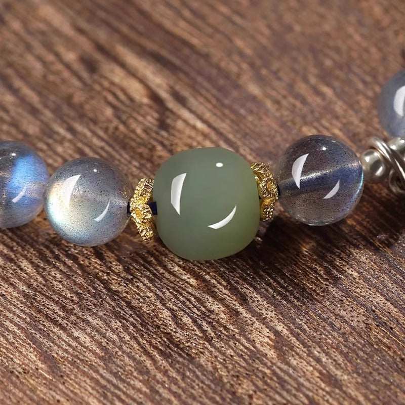 Moonstone Buddhist Bead Bracelet