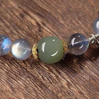 Moonstone Buddhist Bead Bracelet