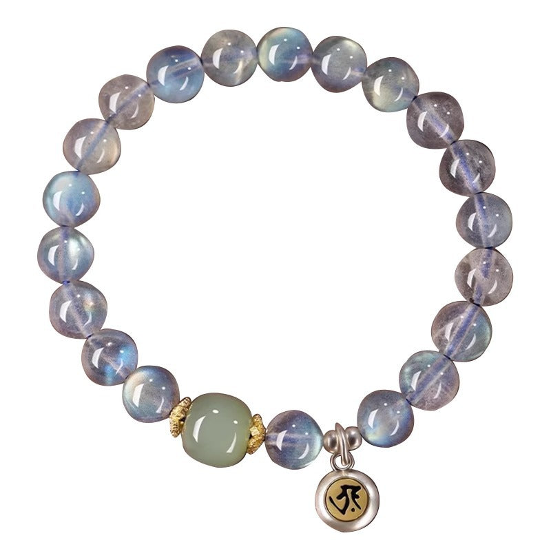 Moonstone Buddhist Bead Bracelet