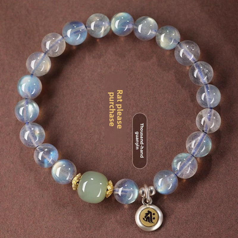 Moonstone Buddhist Bead Bracelet
