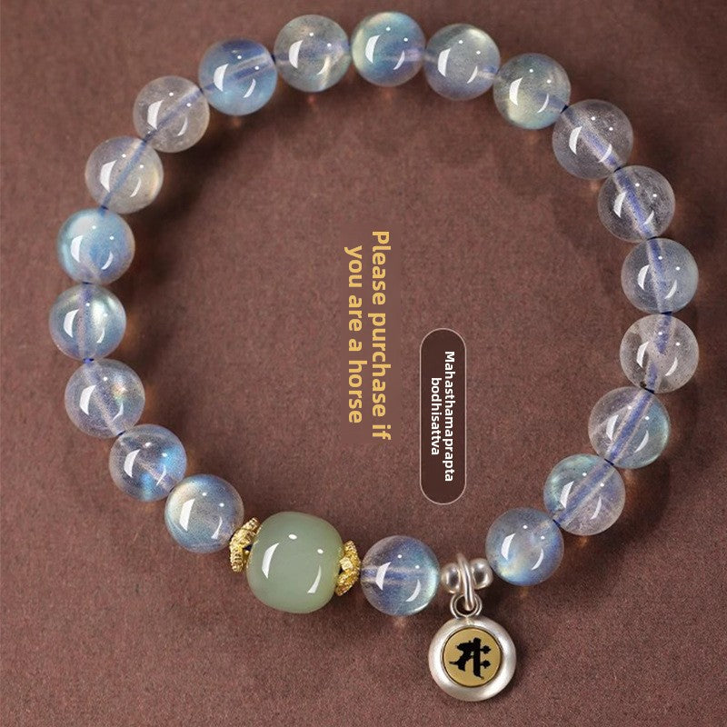 Moonstone Buddhist Bead Bracelet