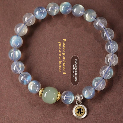 Moonstone Buddhist Bead Bracelet