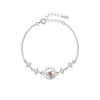 Moonstone Planet Charm Bracelet