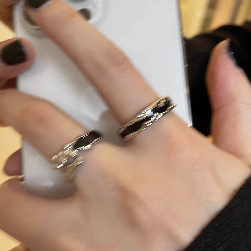Moonstone zircon ring